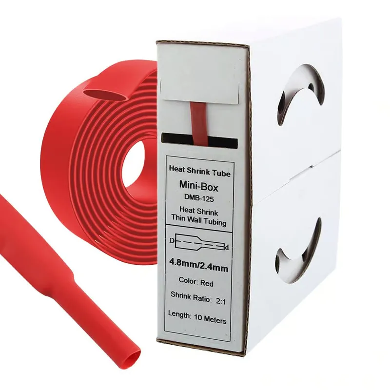 Mega-Angebot 10m Schrumpfschlauch 4,8mm>2,4mm rot