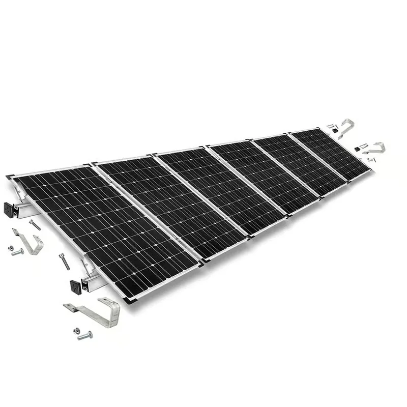 Befestigungskit mit Biberschwanz Dachhaken für Schrägdachmontage 6 Solarpanels Rahmenhöhe 30mm Abverkauf
