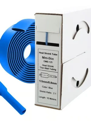 10m Schrumpfschlauch 1,6mm>0,8mm blau Sonderangebot
