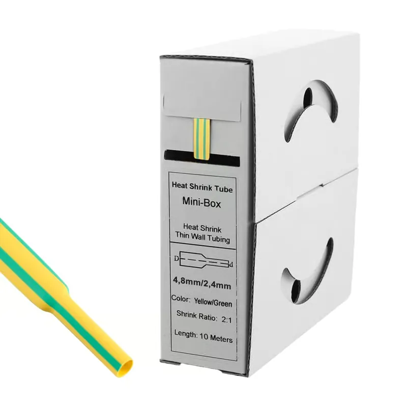 10m Schrumpfschlauch 4,8mm>2,4mm grün/gelb Online Kaufen