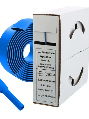10m Schrumpfschlauch 1,2mm>0,6mm blau Begrenztes Angebot
