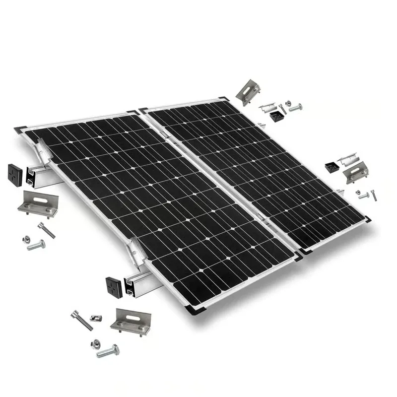 Top-Angebot Befestigungskit mit Stehfalzklemmen für Schrägdachmontage 2 Solarpanele Rahmenhöhe 40mm