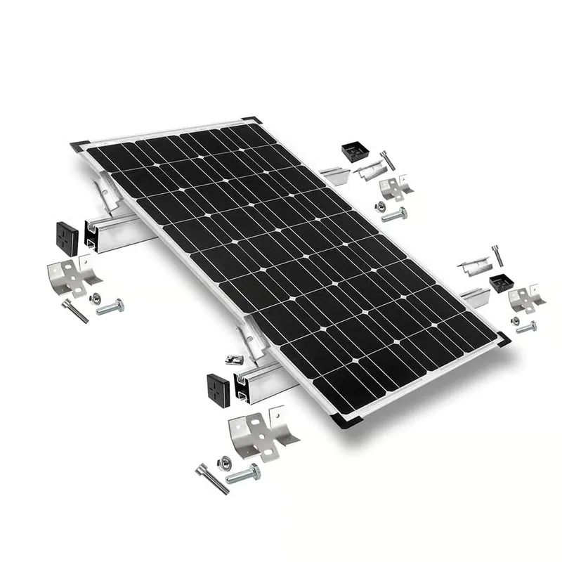 Befestigungskit mit Trapezklemmen für Blechdach 1 Solarpanel Rahmenhöhe 35mm Preis Gesenkt