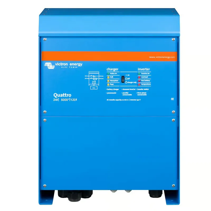 Victron Quattro 24/5000/120 24V 230V 4000W Sinus Wandler 120A Batterielader Schnäppchen