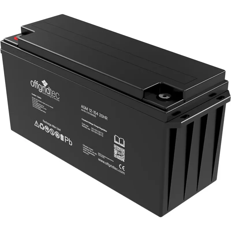 Offgridtec® AGM 154Ah 20HR 12V - Solar Batterie Akku Extrem zyklenfest Neuheit