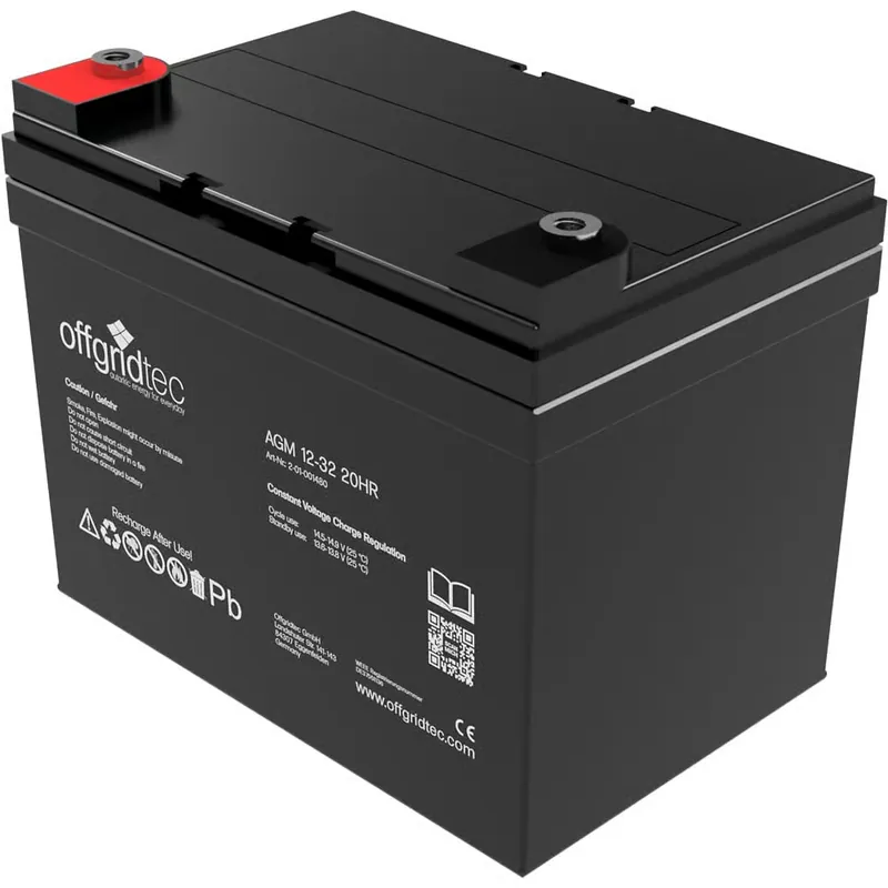 Direkt Vom Hersteller Offgridtec® AGM 32Ah 20HR 12V - Solar Batterie Akku Extrem zyklenfest