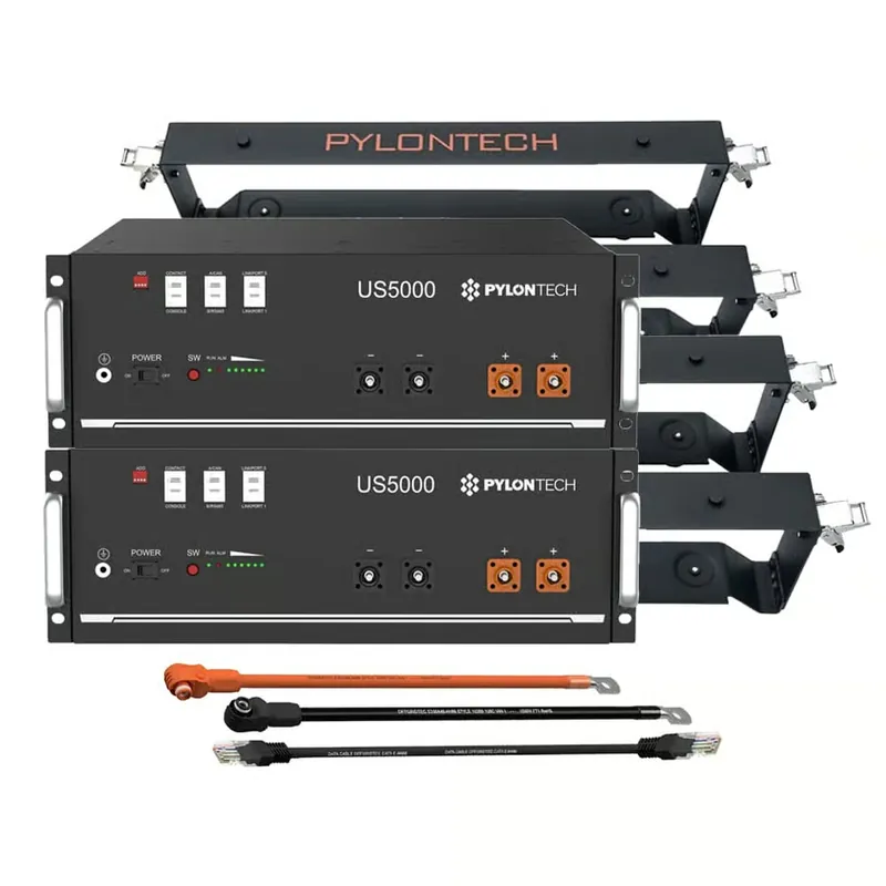 2x Pylontech US5000 LiFePO4 48V + Brackets + Anschlusskabel 9,6kWh Speicherpaket Rabatt