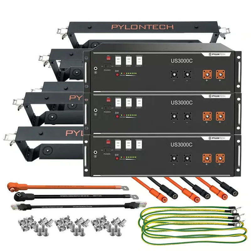 Solange Der Vorrat Reicht 3x Pylontech US3000C LiFePO4 48V + Brackets + Anschlusskabel 10,5kWh Speicherpaket