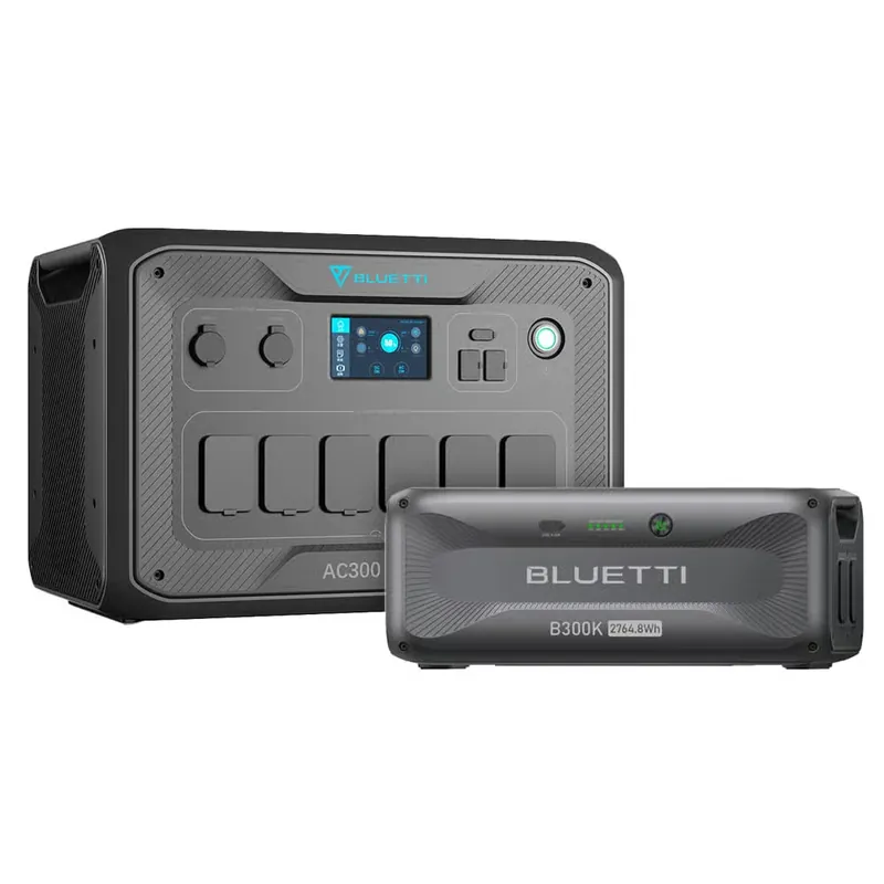 Nur Heute Bluetti AC300 2,7kWh Powerstation mit 1x B300K Speicher Home Backup 3000W