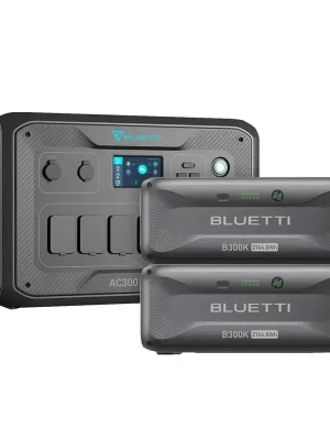 Bluetti AC300 5,5kWh Powerstation mit 2x B300K Speicher Home Backup 3000W Begrenztes Angebot