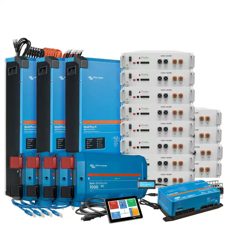 Offgridtec Backup-Kit Nachrüstsatz 61,4 kWh mit Pytes E-Box 48100R-TE+ Akku Victron Multiplus II 48/10000 3-Phasig Jetzt Kaufen