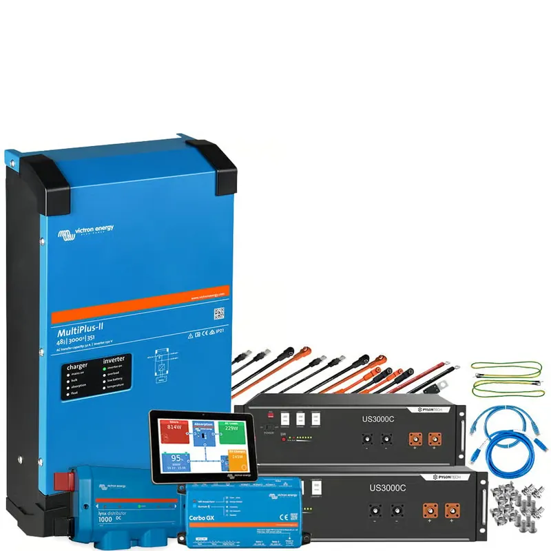 Sale Offgridtec Backup-Kit 7kWh Pylontech LiFePO4 Akku - Victron MultiPlus II 48/5000 Wechselrichter 1-Phasig