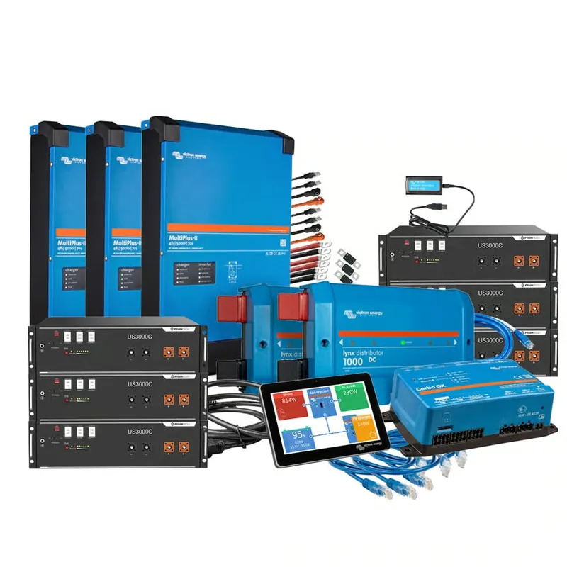 Offgridtec Backup-Kit 3-phasig 21kWh mit Pylontech US3000C Akku Victron MultiPlus-II 48/5000 Kostenloser Rückversand