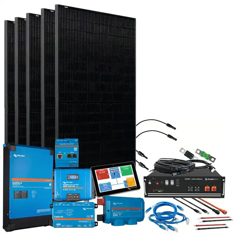 Sonderaktion Offgridtec® HomePremium S USV Solaranlage 2250Wp 3,5kWh LiFePo4 Speicher 1-phasig mit Stromzähler