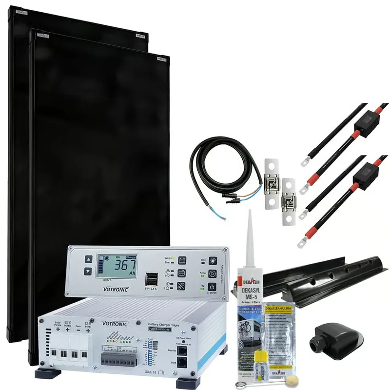 Offgridtec mTriple Wohnmobil Solaranlage mit 2 x 180W 45/30/350 VBCS Triple Charger und 5748 VPC Jupiter Kombipanel Knallerangebot