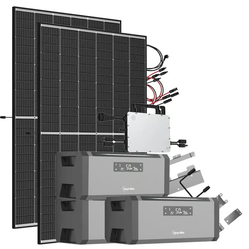 5,76 kWh 940W HiBattery HB-1920 Speichersystem Doppelglas Solarmodule inkl. Hoymiles HMS-800W-2T Wechselrichter 1-phasig Neu Im Sortiment