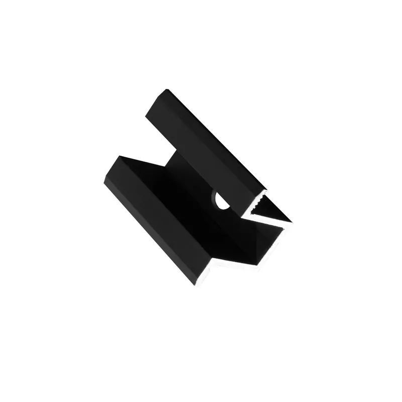 FeuerAnker Mittelklemme Aluminium 50 mm Länge schwarz PV Halterung Solar Highlight
