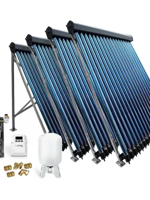 Röhrenkollektor Solarpaket Vakuumröhrenkollektor HP22-4 14,44 m² Solaranlage Top-Preis