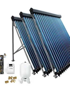 Röhrenkollektor Solarpaket Vakuumröhrenkollektor HP30-3 14,67 m² Solaranlage Schneller Versand