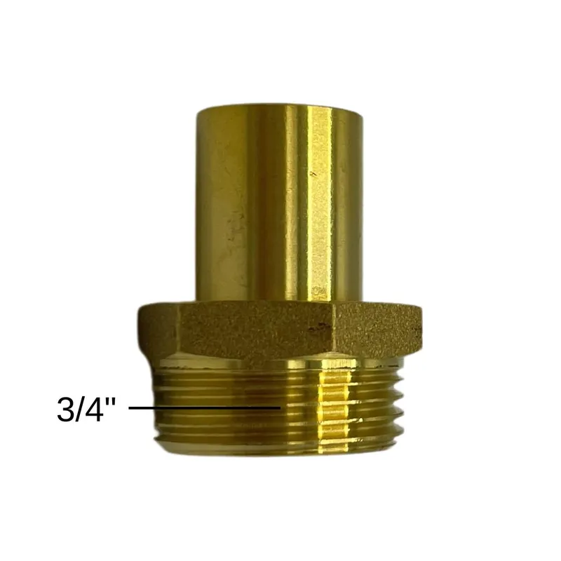 Rohrstutzen 3/4 Zoll x 22 mm DN16 Rohranschluss Flachdichtend Messing Solartechnik Saisonangebot