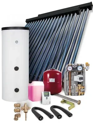Solaranlage Paket HP30 9,78m² Vakuumröhrenkollektor Frischwasserspeicher 400l Bestseller