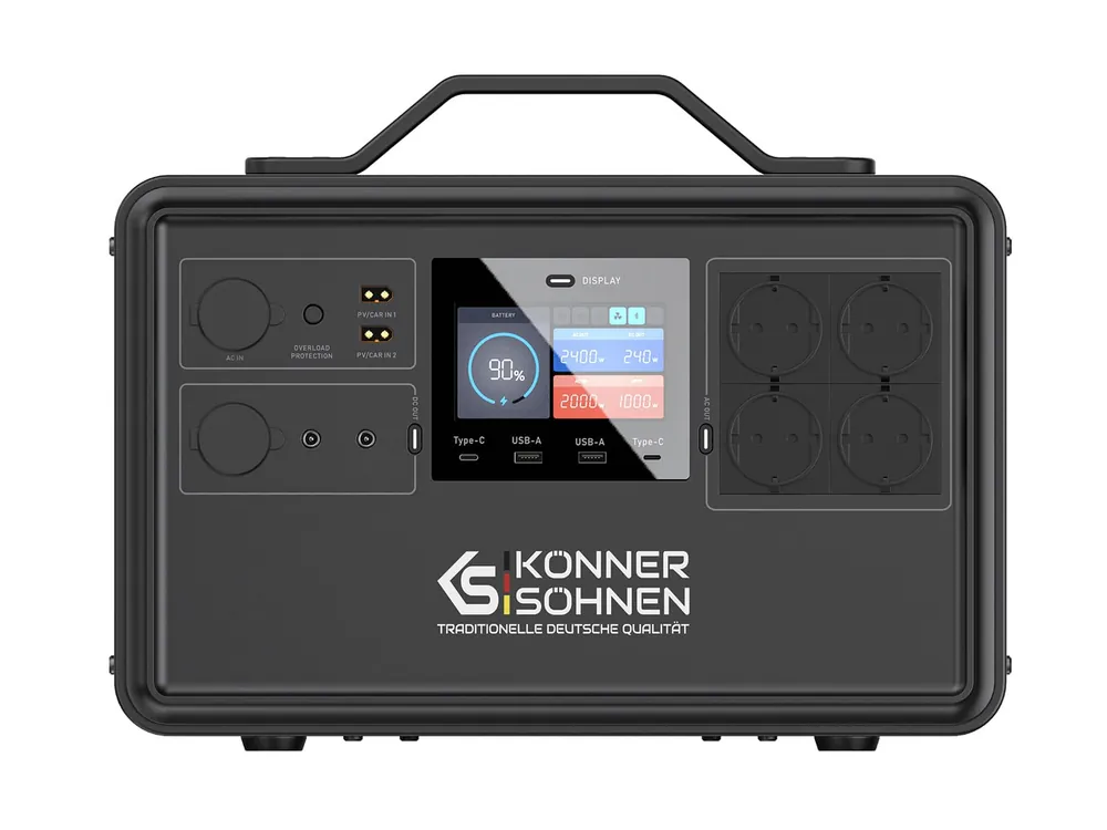 Tragbare Powerstation LifePO4 KS 2400PS Tragbare Batterie Portable Energiespeicher Letzte Chance
