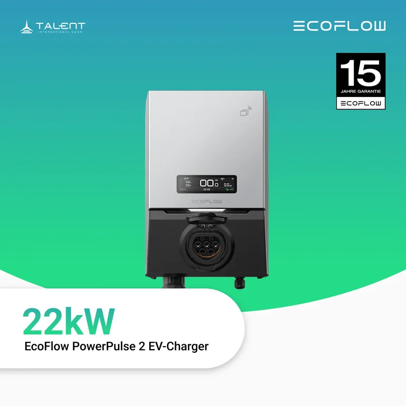 Must-Have EcoFlow PowerPulse 2 EV-Charger Wallbox 22 kW