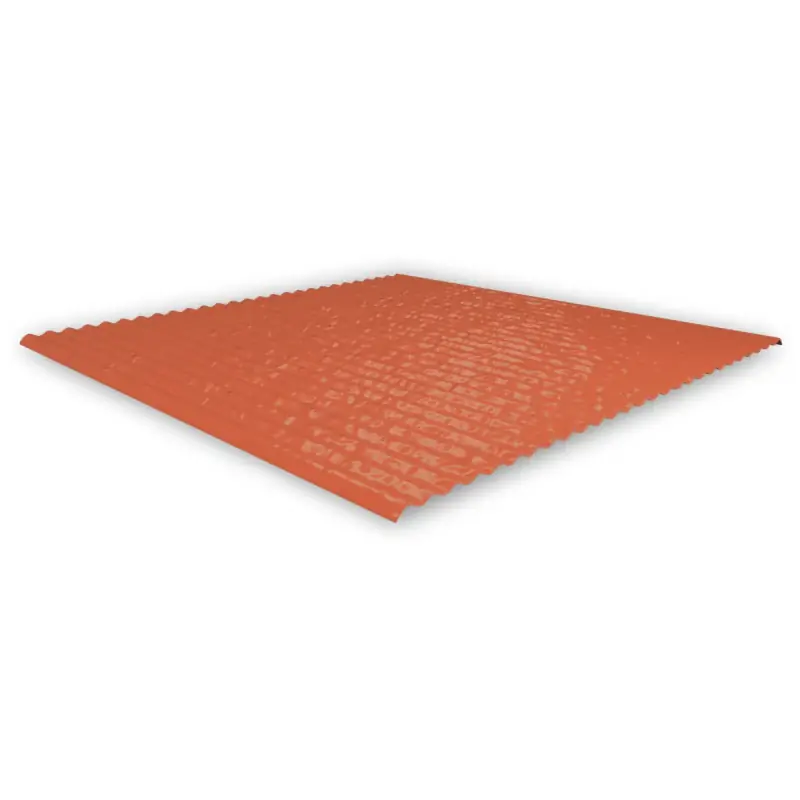 K2 SingleHook FlatTile Metallabdeckung in rot / anthrazit Echt