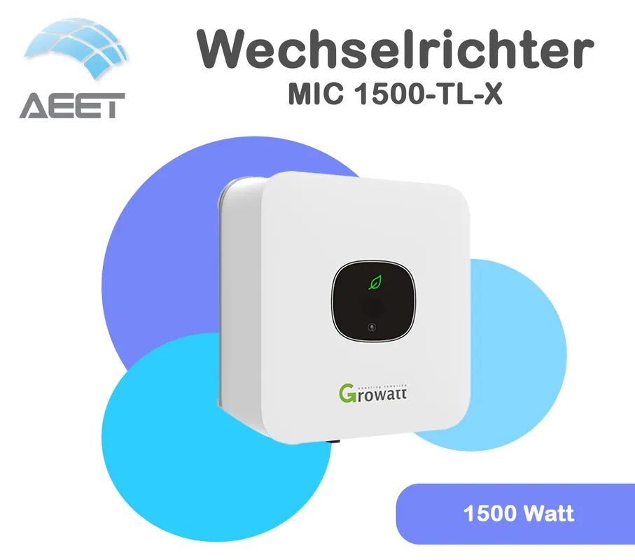 Beliebt Wechselrichter Growatt MIC 1500TL-X | 0150TL-X