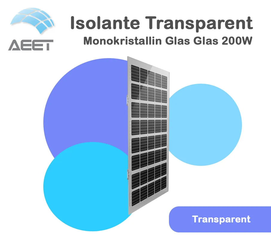 Solarmodule 1600x950x33,8mm Glas Glas Transparent Mono Neuheit