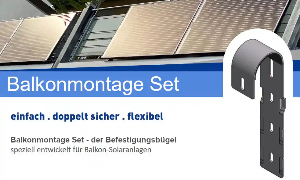 Geprüft Balkonmontage Set für Photovoltaik-Module
