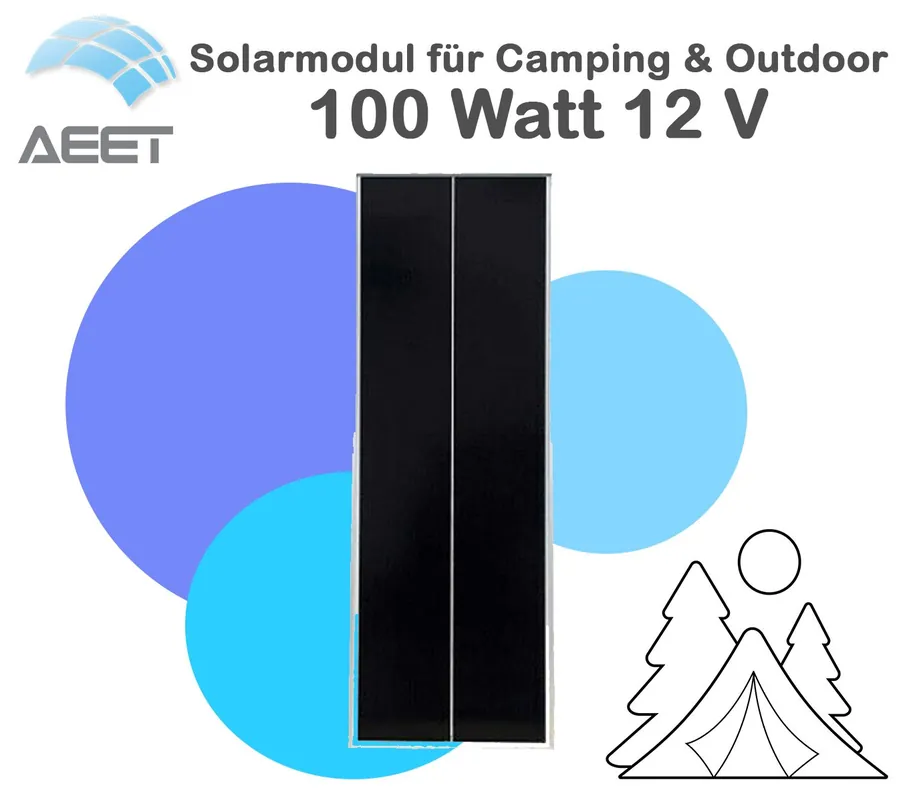 Nur Für Kurze Zeit Solarmodule 100 Watt 12V Mono | Camping | Insel | Batterie