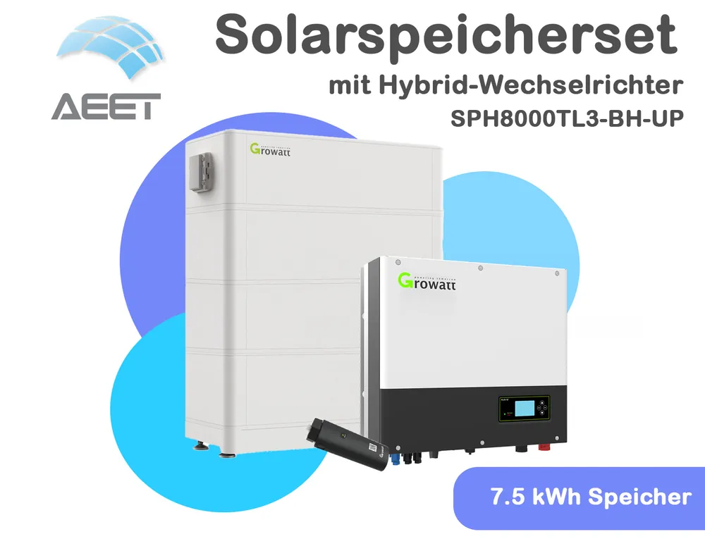 Growatt SET Speichersystem DC 8.0 kW mit 7.5 kWh Speicher Knallerangebot