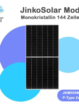 Markenware Solarmodule JinkoSolar JKM555M-72HL4-V 555 Watt