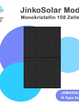 Solarmodule JinkoSolar JKM435N-54HL4R-B, black 435 Watt Heißes Angebot