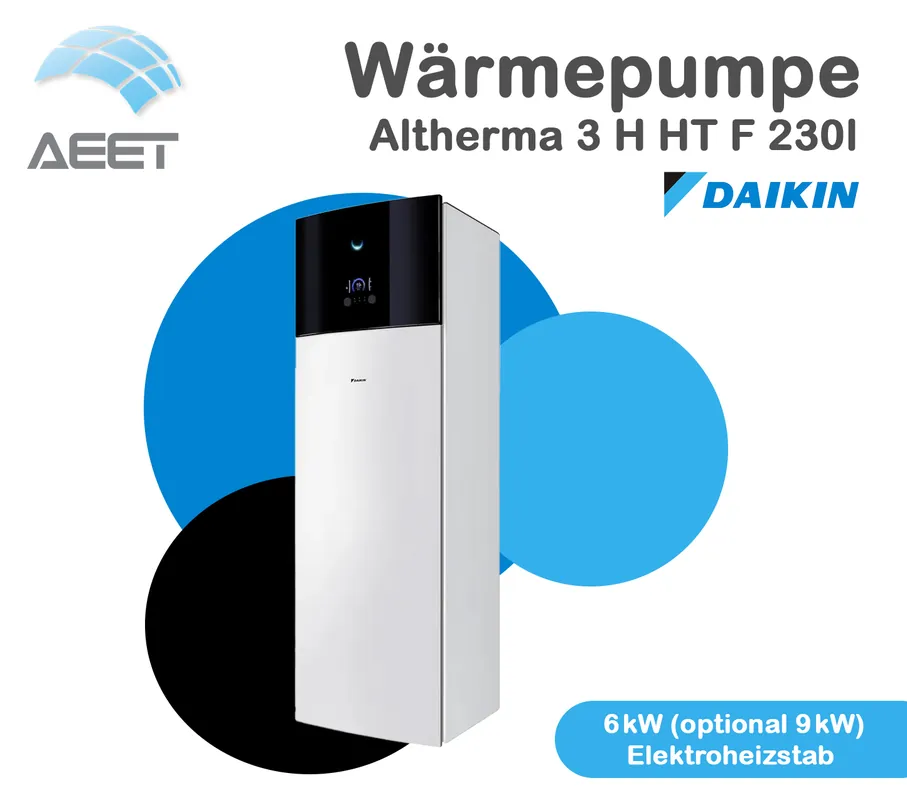 Wärmepumpe DAIKIN Altherma 3 H HT F 230l Innengerät Kostenloser Versand