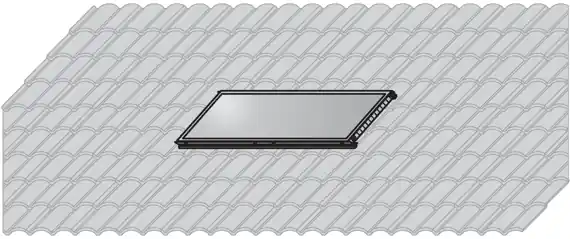 Bestpreis Wolf Aluplus Aufdach-Montageset Querformat, für Topson Kollektor F3-1Q, Biber 7701600
