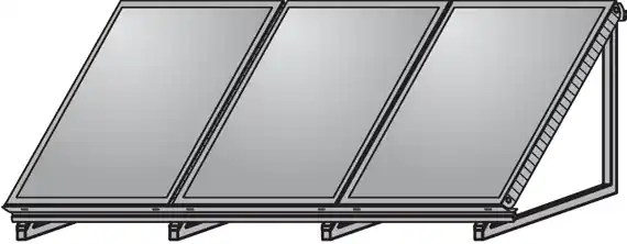 Neu Im Sortiment Wolf AluFlex-U Aufstellgerüste Hochkant für 3 Kollektoren F3-1 / CFK-1 2484084