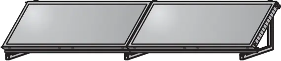 Nur Für Kurze Zeit Wolf AluFlex-U Aufstellgerüst Querformat für zwei Kollektoren TopSon F3-1Q 2484086