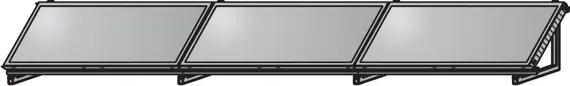 Begrenztes Angebot Wolf AluFlex-U Aufstellgerüst Querformat für 3 Kollektoren TopSon F3-1Q 2484087