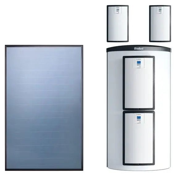 Vaillant Solaranlage 9.441/5, 12,55m² VFK 155/2 V, allSTOR exclusiv VPS 1000/3-7 0010042375 Markenware