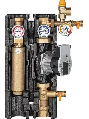 Solarstation Maxi Basic DN25(1''), 2-Strang, Flowmeter Wilo Para ST 25-180/8-75,PWM Neu