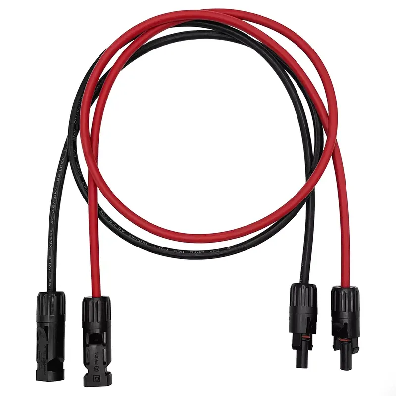 1m-10m MC4 zu MC4 Verlängerungskabel 6mm² rot/schwarz Direkt Vom Hersteller