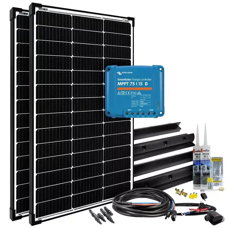 Ausverkauf 200W 12V MPPT Caravan Solaranlage Offgridtec mPremium+ L