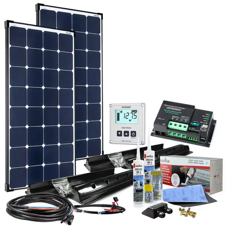 Garantierte Lieferung 240W 12V MPPT Premium XL- Wohnmobil Komplettset