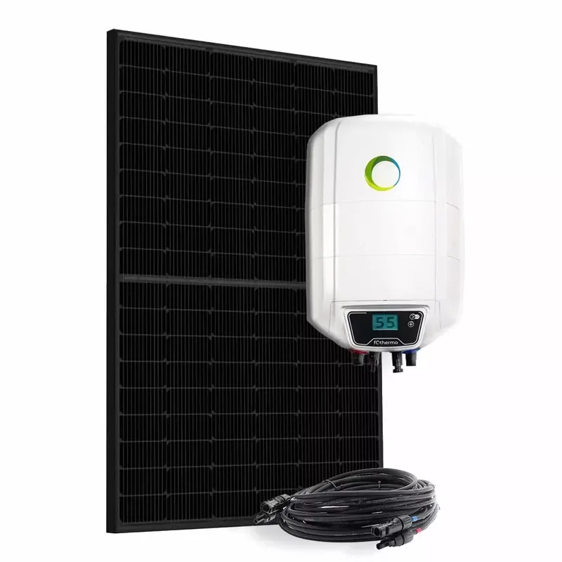 Schneller Versand 450W Solaranlage mit 10L Fothermo Boiler für autarke Warmwasserversorgung