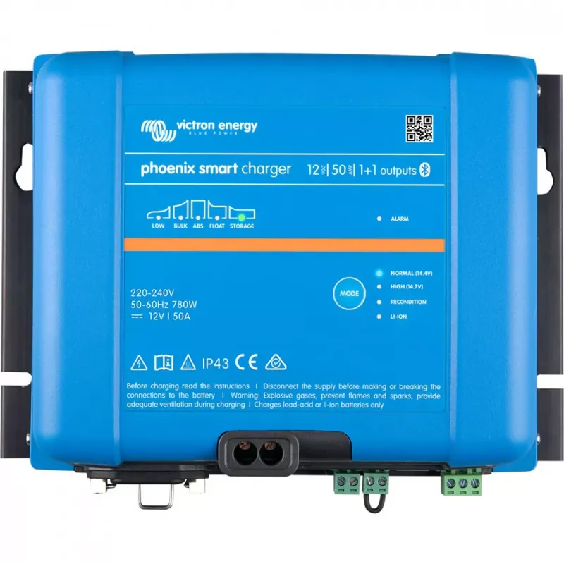 Preiswert 50A Ladegerät Victron Phoenix Smart IP43 Charger 12/50(1+1)