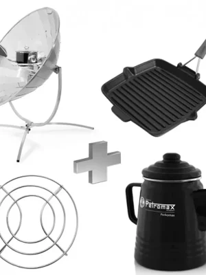 Aktuell Spar-Angebot Solarkocher-Set Premium 14 für Grillbegeisterte Solargrill