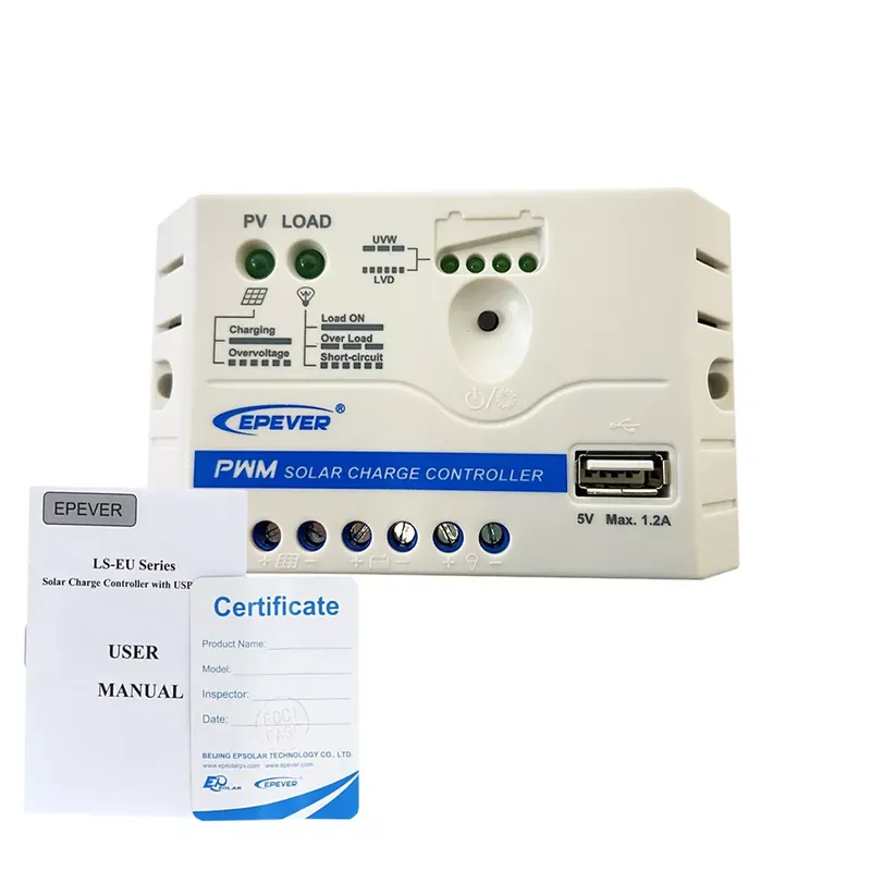 Günstig 5A PWM Solar Laderegler 12V mit USB LS0512-EU
