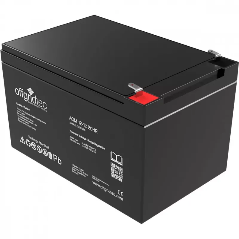 Neue Ware 12Ah AGM Akku 12V Solarbatterie extrem zyklenfest